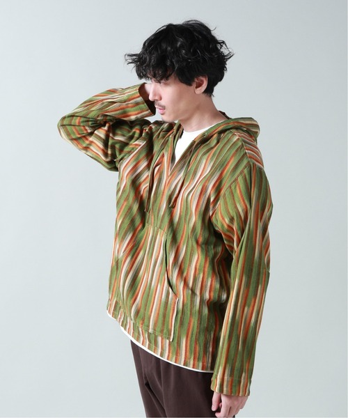 JOURNAL STANDARD(ジャーナルスタンダード)の「【DEL SOL×JS】別注 グアテマラ メキシカンパーカー(パーカー・メンズ・パープル/ダークブルー/カーキ/ブラック/ホワイト系その他/ベージュ/ブラック系その他・LARGE/MEDIUM)」の5枚目の写真