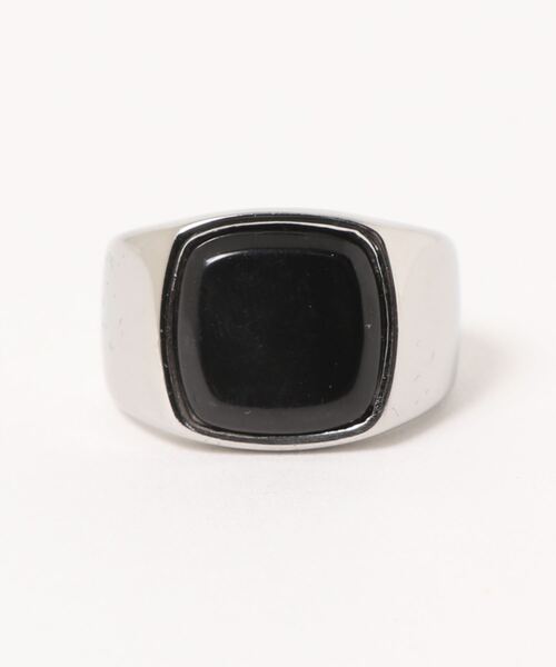 ＪＵＧＬＡＮＳ（ユグランス）の「NK カレッジリング　印台 デザイン（リング・レディース・ゴールド系その他/ブラック系その他/ブラウン系その他/ブルー系その他/ピンク系その他/シルバー系その他/シルバー系その他2/ゴールド系その他2/ブラック系その他2/ブラウン系その他2/ブルー系その他2/ピンク系その他2/シルバー系その他3/ブラック系その他3・19号/13号/11号/23号/9号）」の4枚目の写真