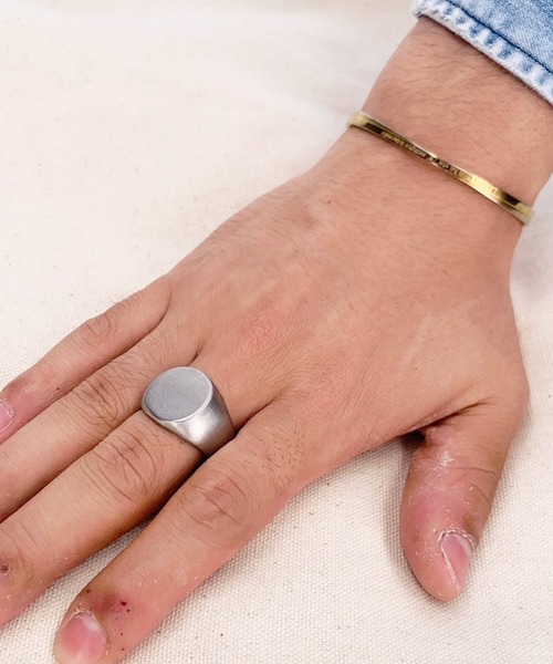 ＪＵＧＬＡＮＳ（ユグランス）の「NK カレッジリング　印台 デザイン（リング・レディース・ゴールド系その他/ブラック系その他/ブラウン系その他/ブルー系その他/ピンク系その他/シルバー系その他/シルバー系その他2/ゴールド系その他2/ブラック系その他2/ブラウン系その他2/ブルー系その他2/ピンク系その他2/シルバー系その他3/ブラック系その他3・19号/13号/11号/23号/9号）」の10枚目の写真