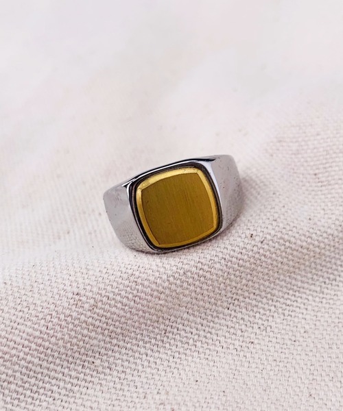 ＪＵＧＬＡＮＳ（ユグランス）の「NK カレッジリング　印台 デザイン（リング・レディース・ゴールド系その他/ブラック系その他/ブラウン系その他/ブルー系その他/ピンク系その他/シルバー系その他/シルバー系その他2/ゴールド系その他2/ブラック系その他2/ブラウン系その他2/ブルー系その他2/ピンク系その他2/シルバー系その他3/ブラック系その他3・19号/13号/11号/23号/9号）」の14枚目の写真