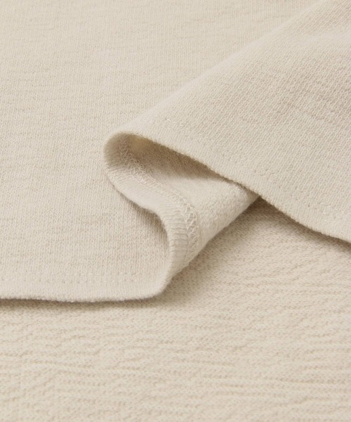 URBAN RESEARCH DOORS(アーバンリサーチドアーズ)の「スラブインレイ5分袖プルオーバー(Tシャツ/カットソー・レディース・ブラック系その他/ベージュ/グリーン系その他・ONE)」の12枚目の写真