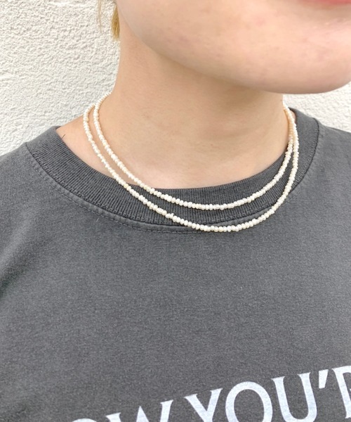 SHENERY（シーナリー）の「【WEB限定】ベビー淡水パールネックレス（ネックレス・レディース・ゴールド・FREE）」の5枚目の写真