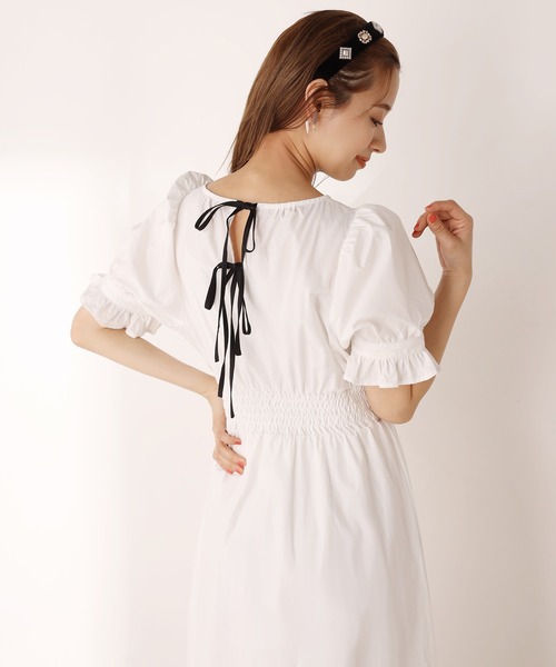 one after another NICE CLAUP(ワンアフターアナザーナイスクラップ)の「【WEB限定】配色バックリボンロングワンピース(ワンピース・レディース・ベージュ/オフホワイト/チェック・FREE)」の20枚目の写真