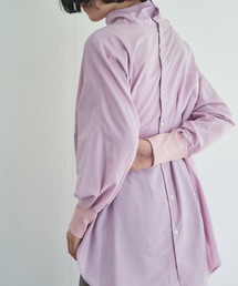 【Audrey and John Wad】ライトタンブラー ハイネックブラウス -ウォッシャブル-