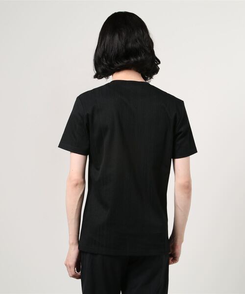 TORNADO MART（トルネードマート）の「Zero by TORNADO MART∴ランダム針抜きＡＢＳテレコ半袖カットソー（Tシャツ/カットソー・メンズ・ブラック/ダークグリーン/ホワイト・LL/MEDIUM/LARGE）」の5枚目の写真