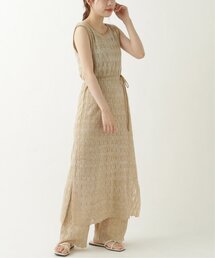 RAY CASSIN | メランジ透かし編みニットワンピース(ワンピース)