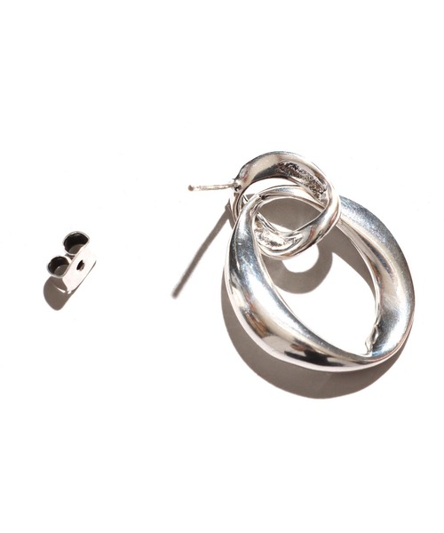 PHILIPPE AUDIBERT（フィリップ オーディベール）の「PHILIPPE AUDIBERT/フィリップオーディベール Marinette earring -brass silver color- ピアス（ピアス（両耳用）・メンズ・シルバー・ONE SIZE）」の2枚目の写真