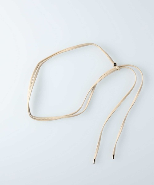 SOMETHING（サムシング）の「【SOMETHING】ベルト付きタックワイドパンツ（その他パンツ・レディース・キナリ・M/S/XS）」の15枚目の写真