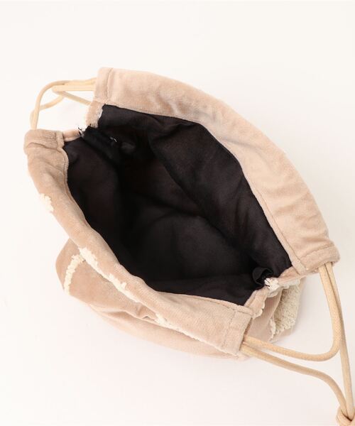 Lilas Campbell（リラキャンベル）の「Lilas Campbell　VELVET 刺繍 MINI BAG（ショルダーバッグ・レディース・ブラウン/アイボリー・FREE）」の6枚目の写真