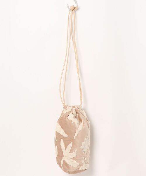 Lilas Campbell（リラキャンベル）の「Lilas Campbell　VELVET 刺繍 MINI BAG（ショルダーバッグ・レディース・ブラウン/アイボリー・FREE）」の13枚目の写真