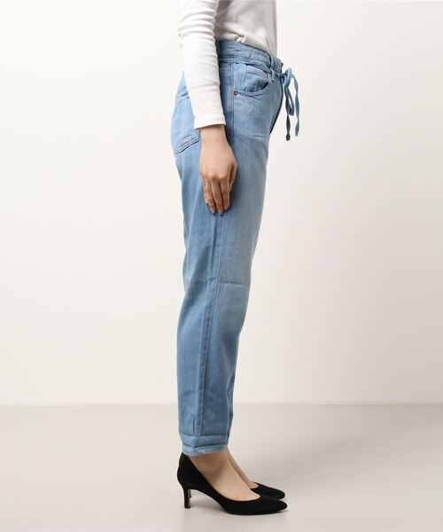 cepo（セポ）の「ライトデニム　アンクルパンツ（デニムパンツ・レディース・ライトインディゴブルー/グレー/グリーン/オフホワイト/インディゴブルー・S/M/L）」の6枚目の写真