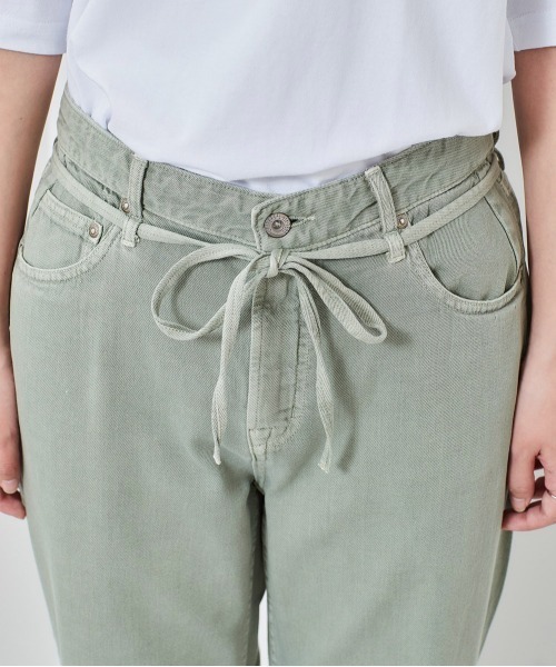 cepo（セポ）の「ライトデニム　アンクルパンツ（デニムパンツ・レディース・ライトインディゴブルー/グレー/グリーン/オフホワイト/インディゴブルー・S/M/L）」の22枚目の写真