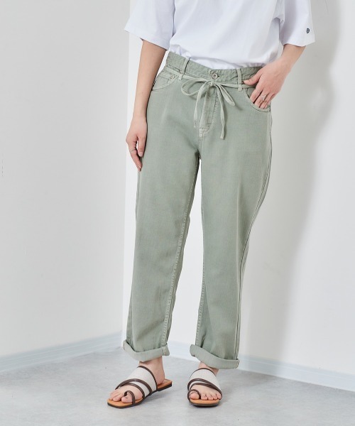 cepo（セポ）の「ライトデニム　アンクルパンツ（デニムパンツ・レディース・ライトインディゴブルー/グレー/グリーン/オフホワイト/インディゴブルー・S/M/L）」の20枚目の写真