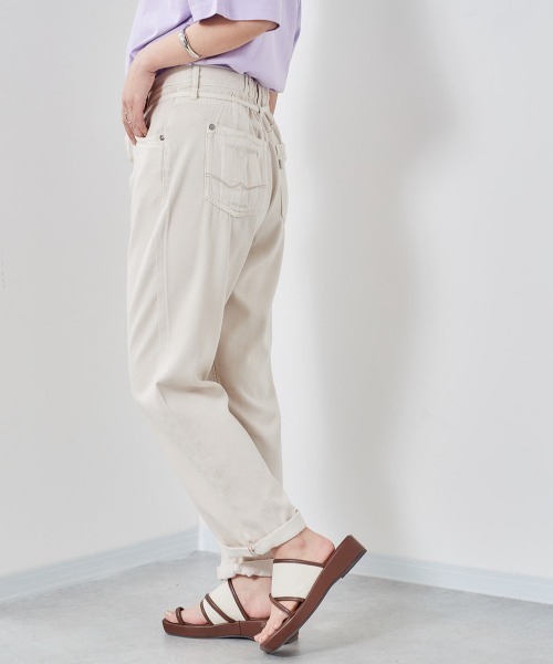 cepo（セポ）の「ライトデニム　アンクルパンツ（デニムパンツ・レディース・ライトインディゴブルー/グレー/グリーン/オフホワイト/インディゴブルー・S/M/L）」の9枚目の写真