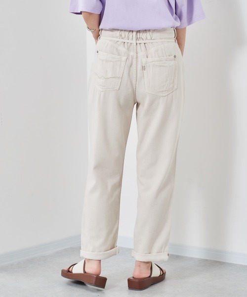 cepo（セポ）の「ライトデニム　アンクルパンツ（デニムパンツ・レディース・ライトインディゴブルー/グレー/グリーン/オフホワイト/インディゴブルー・S/M/L）」の10枚目の写真