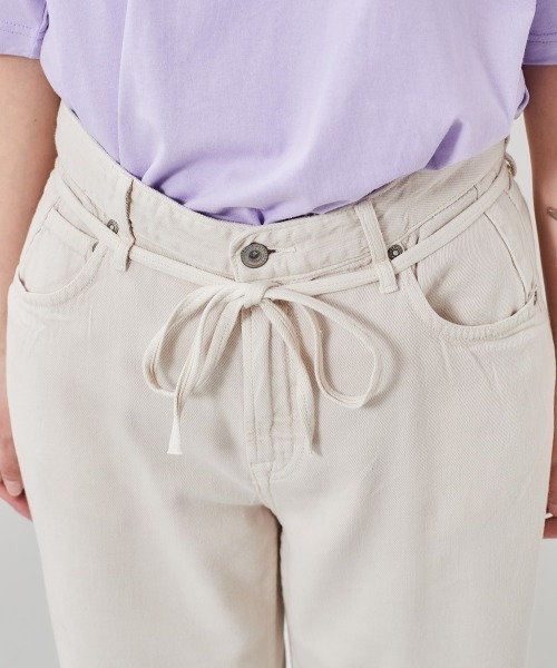 cepo（セポ）の「ライトデニム　アンクルパンツ（デニムパンツ・レディース・ライトインディゴブルー/グレー/グリーン/オフホワイト/インディゴブルー・S/M/L）」の11枚目の写真