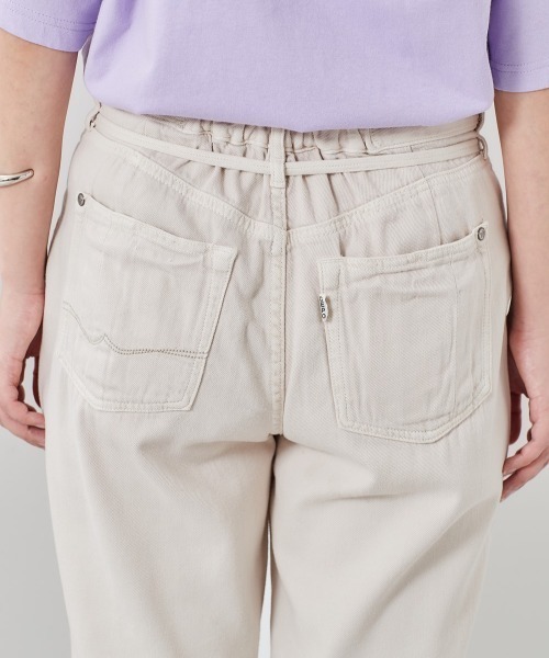 cepo（セポ）の「ライトデニム　アンクルパンツ（デニムパンツ・レディース・ライトインディゴブルー/グレー/グリーン/オフホワイト/インディゴブルー・S/M/L）」の12枚目の写真