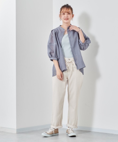 cepo（セポ）の「ライトデニム　アンクルパンツ（デニムパンツ・レディース・ライトインディゴブルー/グレー/グリーン/オフホワイト/インディゴブルー・S/M/L）」の15枚目の写真