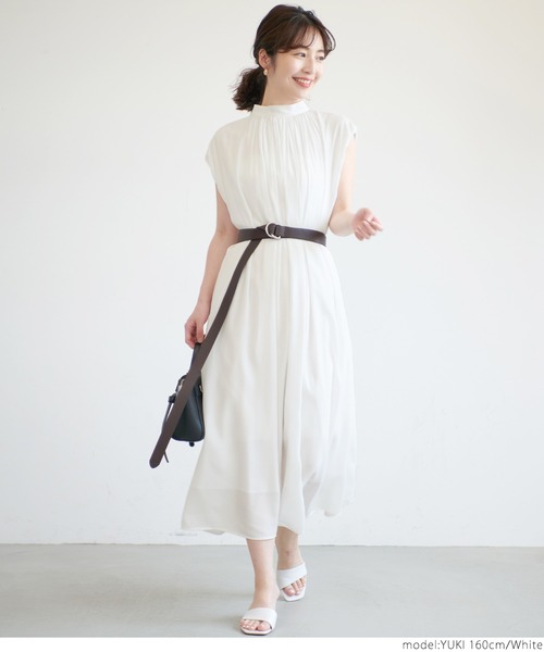 coca(coca)(コカ)の「2wayサテンボウタイワンピース(ワンピース・レディース・ホワイト/ブラック・ONE SIZE)」の14枚目の写真