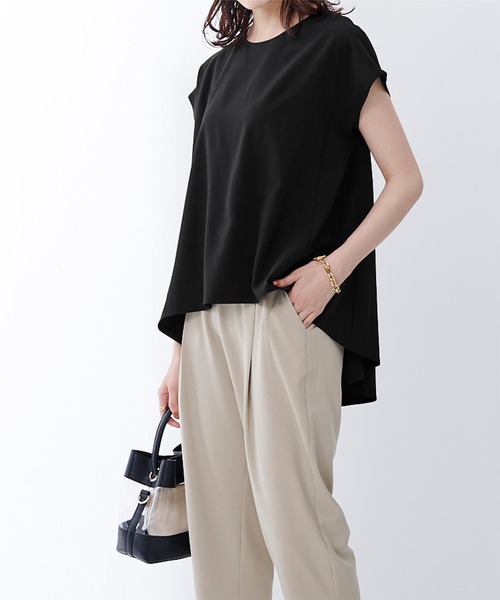 UR'S（ユアーズ）の「ﾌﾚﾝﾁｽﾘｰﾌﾞﾄｯﾌﾟｽ×ﾊﾟﾝﾂｾｯﾄｱｯﾌﾟ（セットアップ・レディース・ブラック/ネイビー/グリーン/カーキ・S/M/L）」の22枚目の写真