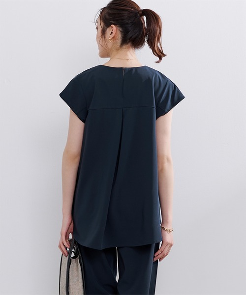 UR'S（ユアーズ）の「ﾌﾚﾝﾁｽﾘｰﾌﾞﾄｯﾌﾟｽ×ﾊﾟﾝﾂｾｯﾄｱｯﾌﾟ（セットアップ・レディース・ブラック/ネイビー/グリーン/カーキ・S/M/L）」の7枚目の写真