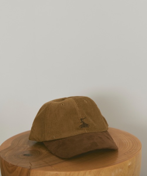 moi tytto（モイテュット）の「ワンポイント刺繍キャップ（キャップ・レディース・ブラウン/ナチュラル・FREE）」の2枚目の写真
