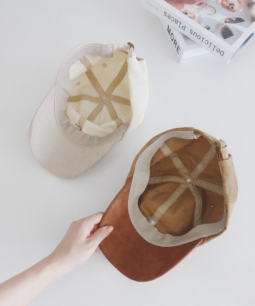 moi tytto（モイテュット）の「ワンポイント刺繍キャップ（キャップ・レディース・ブラウン/ナチュラル・FREE）」の8枚目の写真