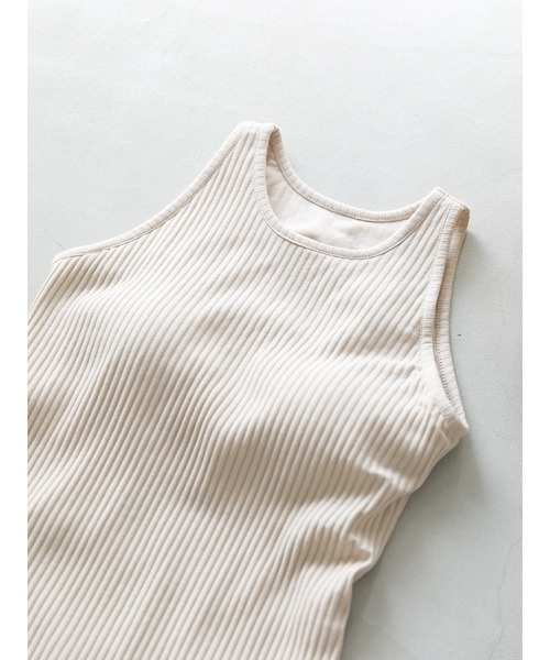 koe（コエ）の「カップ付きタンクトップ*（タンクトップ・レディース・アイボリー/ブラック/ベージュ・M/L）」の5枚目の写真