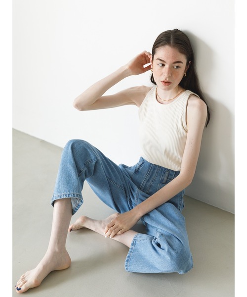 koe（コエ）の「カップ付きタンクトップ*（タンクトップ・レディース・アイボリー/ブラック/ベージュ・M/L）」の10枚目の写真