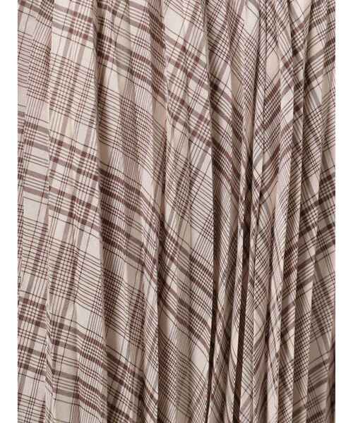 dazzlin（ダズリン）の「チェックダブルプリーツスカート（スカート・レディース・ベージュ/ブラウン/グリーン・FREE）」の18枚目の写真