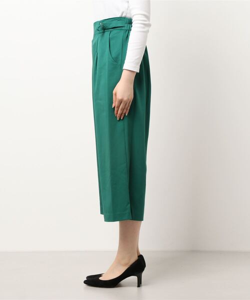 Te chichi（テチチ）の「クロップドワイドストレートパンツ（その他パンツ・レディース・ネイビー/ベージュ/グリーン・MEDIUM/SMALL）」の4枚目の写真