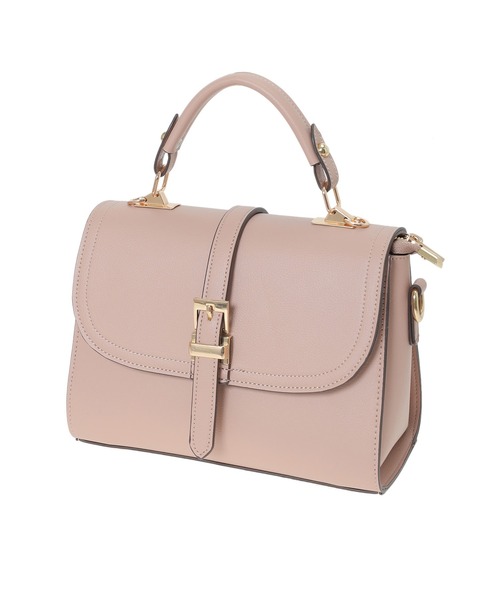 Edit Sheen(エディットシーン)の「【High-Line】フラップセンター細ベルト2wayバッグ(ハンドバッグ・レディース・ホワイト/ブラック/ピンクベージュ・FREE)」の8枚目の写真