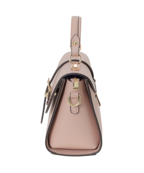 Edit Sheen(エディットシーン)の「【High-Line】フラップセンター細ベルト2wayバッグ(ハンドバッグ・レディース・ホワイト/ブラック/ピンクベージュ・FREE)」の7枚目の写真