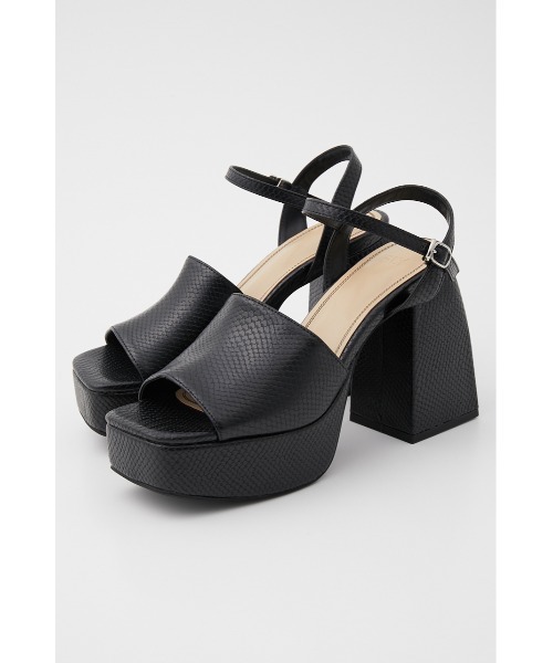 SLY（スライ）の「COVERD PYTHON CHANKSOLE SANDAL チャンキーソール サンダル（サンダル・レディース・ブラック/ブラウン・LARGE/SMALL/MEDIUM）」の9枚目の写真