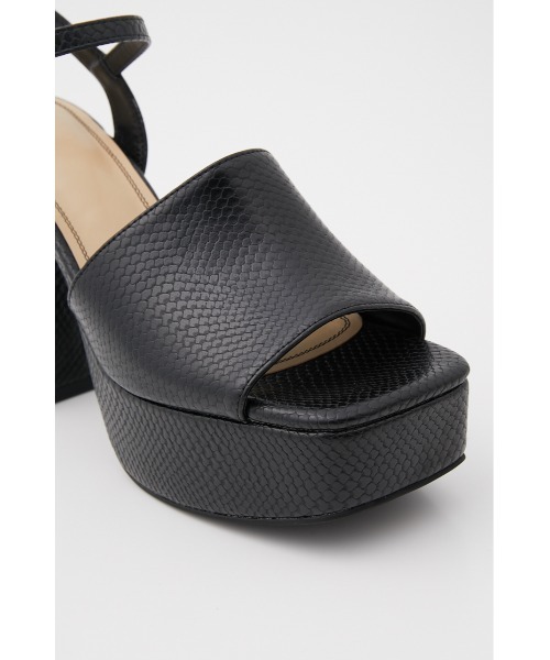 SLY（スライ）の「COVERD PYTHON CHANKSOLE SANDAL チャンキーソール サンダル（サンダル・レディース・ブラック/ブラウン・LARGE/SMALL/MEDIUM）」の5枚目の写真