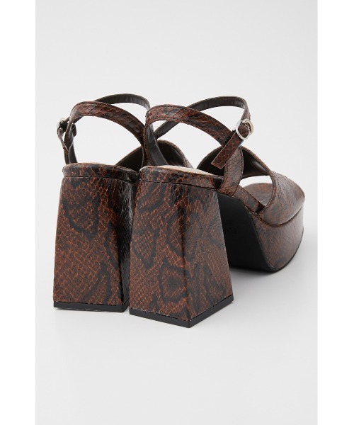 SLY（スライ）の「COVERD PYTHON CHANKSOLE SANDAL チャンキーソール サンダル（サンダル・レディース・ブラック/ブラウン・LARGE/SMALL/MEDIUM）」の14枚目の写真