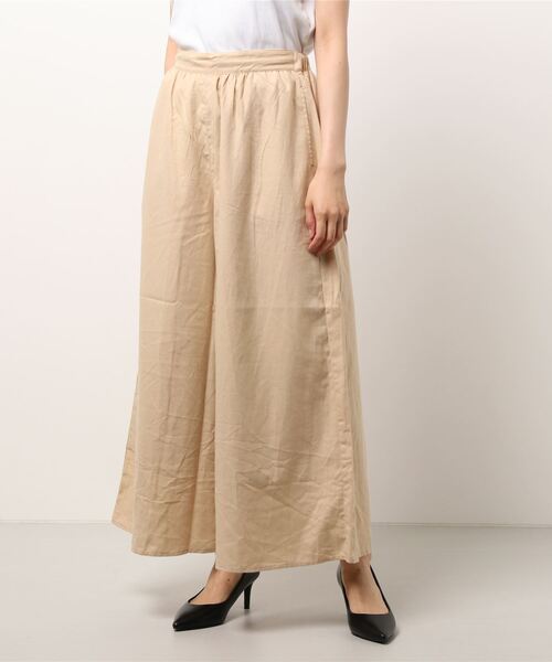 Samansa Mos2（サマンサ モスモス）の「柄アソートイージーワイドパンツ（その他パンツ・レディース・チャコール/カーキ/ブラック/ネイビー/ベージュ・ﾌﾘ-）」の11枚目の写真