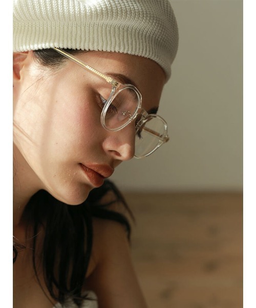 ACYM（アシーム）の「Clear temple glasses（サングラス・レディース・クリア/モカ・FREE）」の2枚目の写真