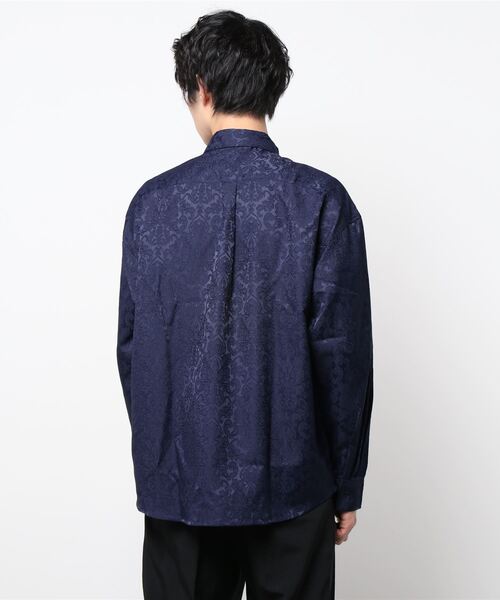 Naive magic（ナイーブマジック）の「【a】ジャガード タマスク柄ルーズシャツ（シャツ/ブラウス・メンズ・ブラック/ネイビー/グリーン・MEDIUM/LARGE）」の17枚目の写真