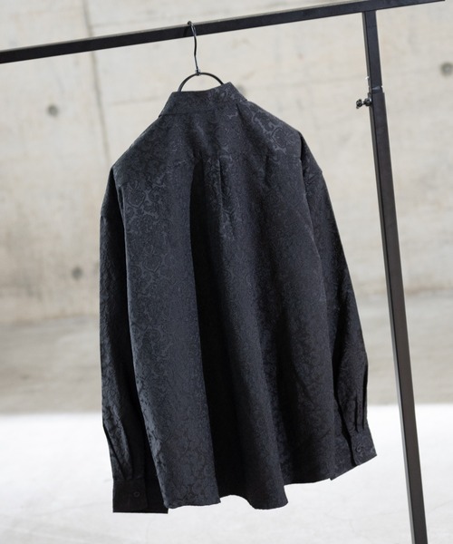 Naive magic（ナイーブマジック）の「【a】ジャガード タマスク柄ルーズシャツ（シャツ/ブラウス・メンズ・ブラック/ネイビー/グリーン・MEDIUM/LARGE）」の15枚目の写真