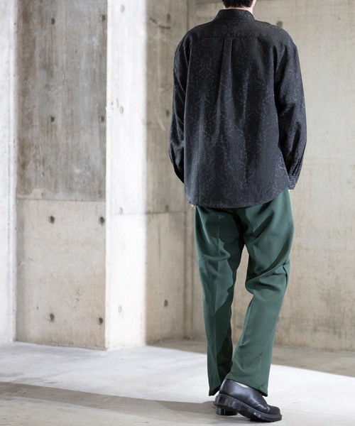 Naive magic（ナイーブマジック）の「【a】ジャガード タマスク柄ルーズシャツ（シャツ/ブラウス・メンズ・ブラック/ネイビー/グリーン・MEDIUM/LARGE）」の13枚目の写真