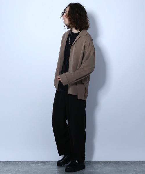 HARE(ハレ)の「ベルベットカットソー(HARE)(Tシャツ/カットソー・メンズ・ブラック/ベージュ/グレー・SMALL/MEDIUM)」の10枚目の写真