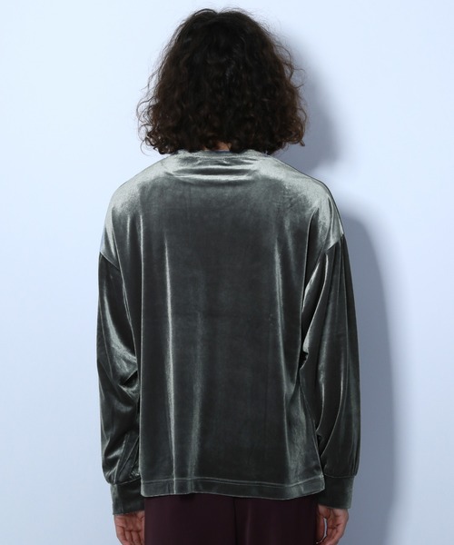 HARE(ハレ)の「ベルベットカットソー(HARE)(Tシャツ/カットソー・メンズ・ブラック/ベージュ/グレー・SMALL/MEDIUM)」の9枚目の写真