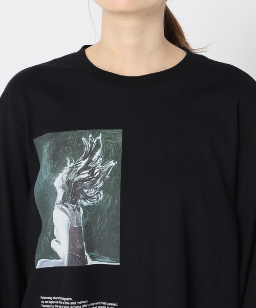 plage（プラージュ）の「【JANE SMITH/ジェーンスミス】SP ART PRINT L/SL Tシャツ◆（Tシャツ/カットソー・レディース・ブラック・FREE）」の19枚目の写真