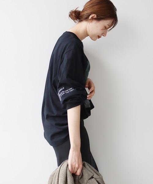 plage（プラージュ）の「【JANE SMITH/ジェーンスミス】SP ART PRINT L/SL Tシャツ◆（Tシャツ/カットソー・レディース・ブラック・FREE）」の13枚目の写真