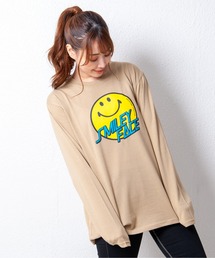 GGD | スマイルロングTシャツ＆フェイクレイヤードTシャツ(Tシャツ/カットソー)