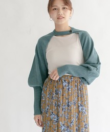 KBF | ボリュームスリーブショートカーディガン(カーディガン/ボレロ)