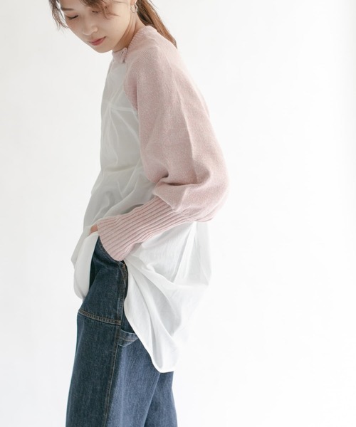 KBF（ケイビーエフ）の「ボリュームスリーブショートカーディガン（カーディガン/ボレロ・レディース・ピンク/グリーン/ブラウン・ONE）」の19枚目の写真