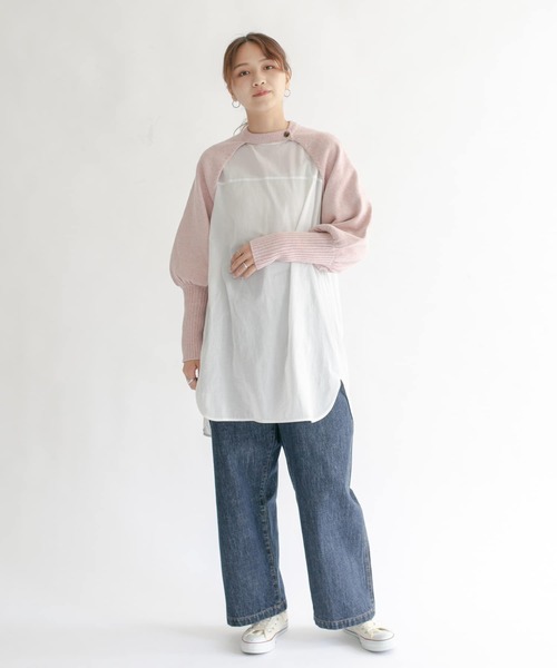 KBF（ケイビーエフ）の「ボリュームスリーブショートカーディガン（カーディガン/ボレロ・レディース・ピンク/グリーン/ブラウン・ONE）」の10枚目の写真