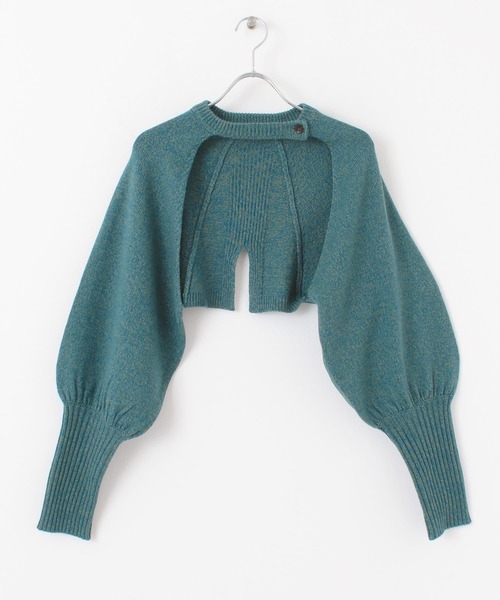 KBF（ケイビーエフ）の「ボリュームスリーブショートカーディガン（カーディガン/ボレロ・レディース・ピンク/グリーン/ブラウン・ONE）」の18枚目の写真